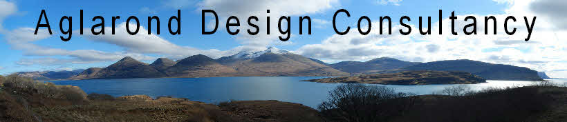 Aglarond Banner showing a panorama of Loch na Keal and Ben More, Isle of Mull