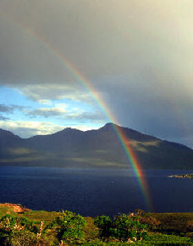 Rainbow near Beinn Mhòr